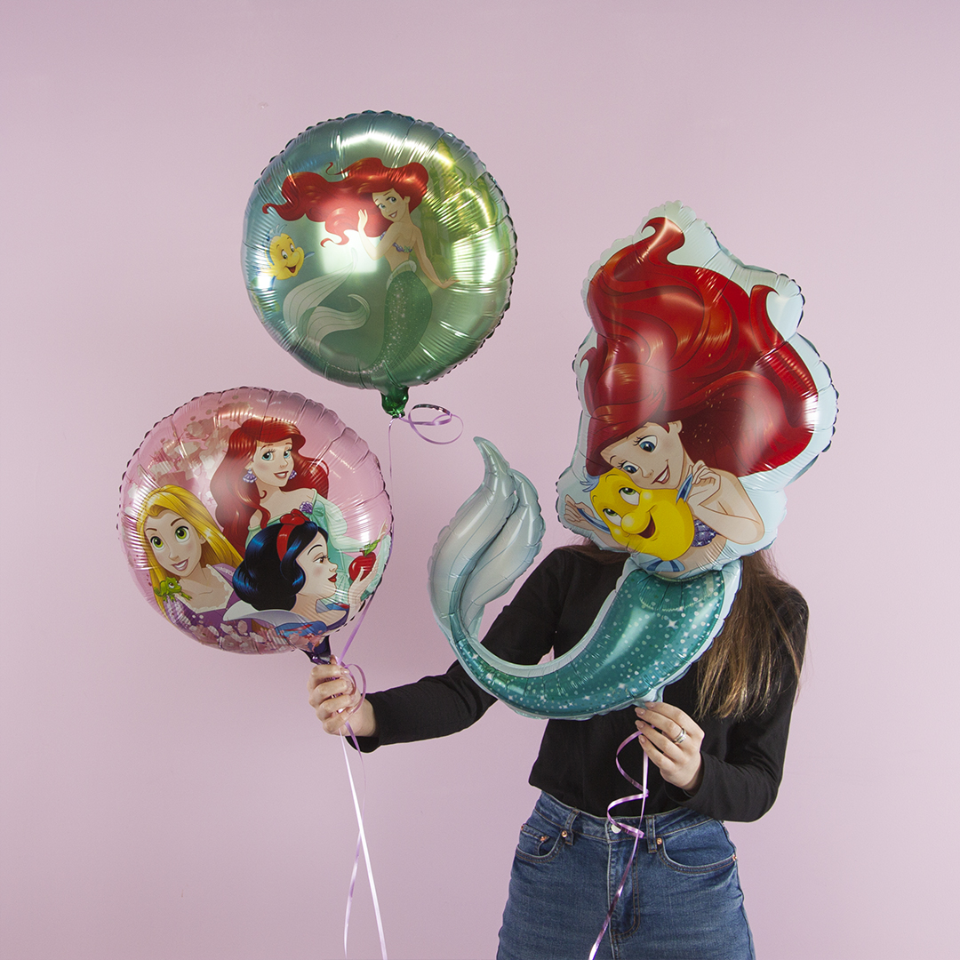 Шар (32''/81 см) Фигура, Русалочка Ариэль, 1 шт.