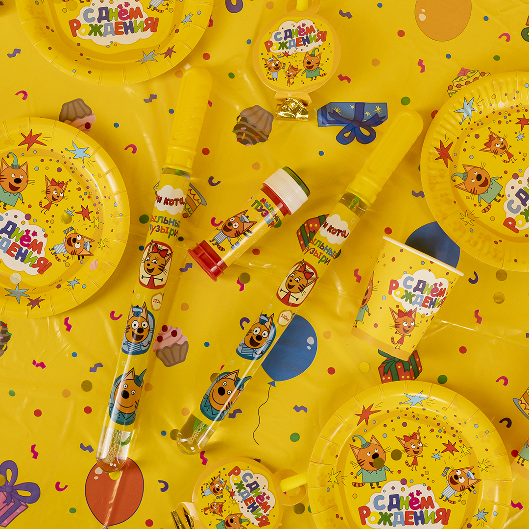 Мыльные пузыри Меч, Три Кота, 120 мл. 24 шт.