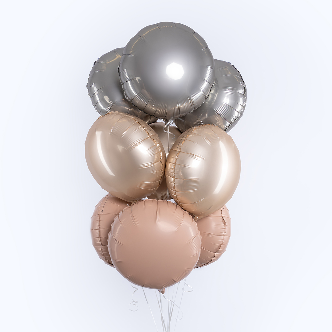 Шар (18''/46 см) Круг, Винтажная роза, Матовый, 1 шт.