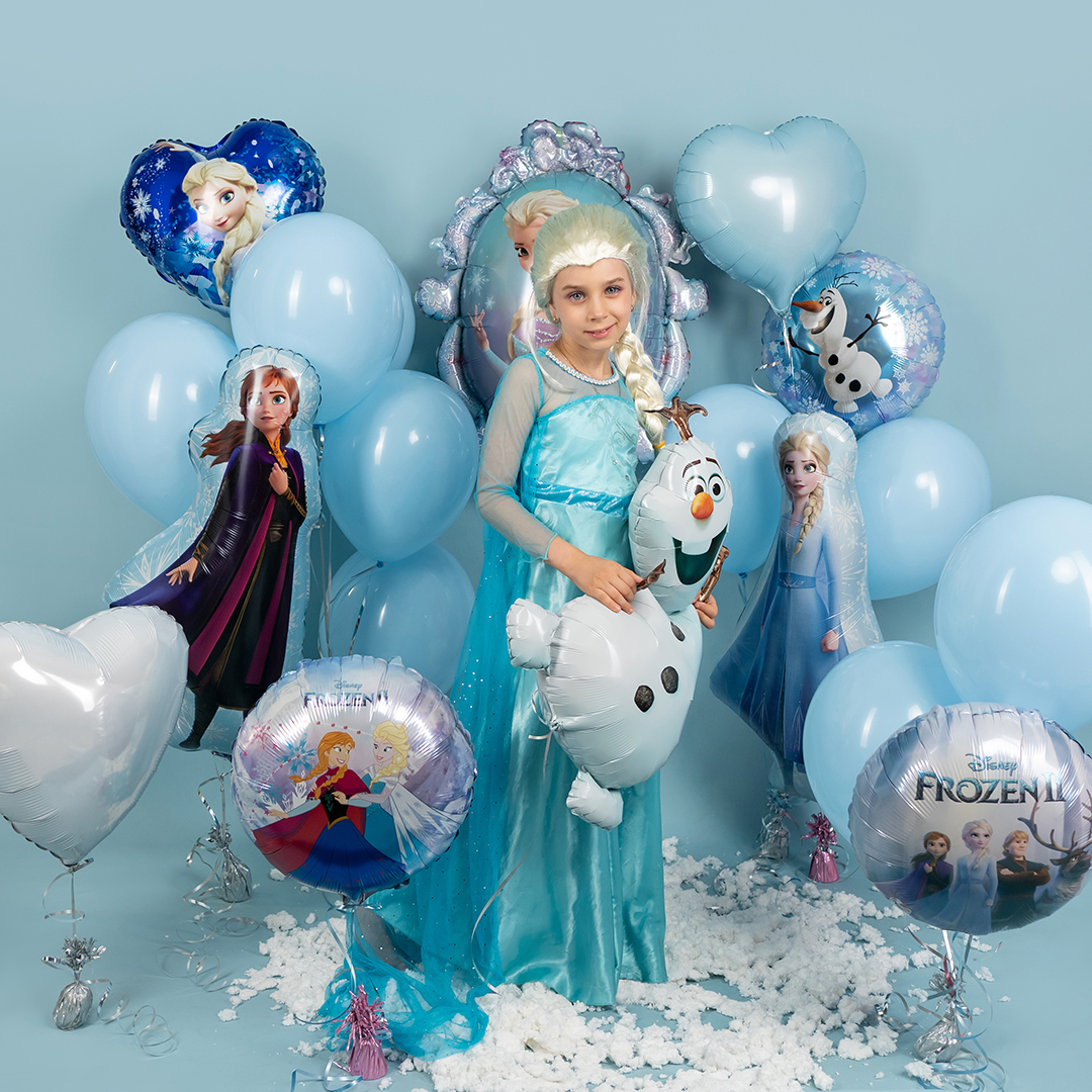 Шар (18''/46 см) Сердце, Холодное сердце, Эльза, 1 шт.