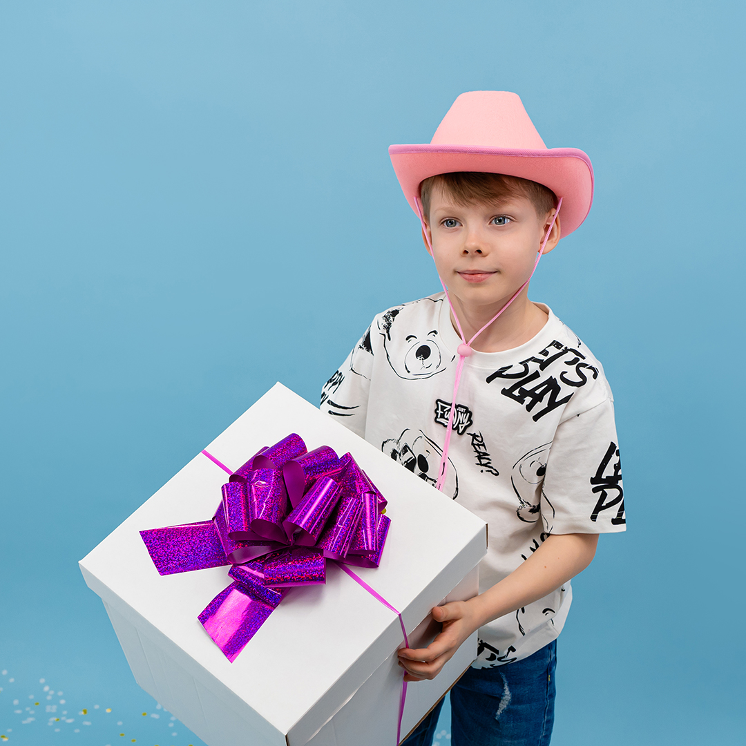 Бант Шар, Фуше, Голография, 21 см, 1 шт. в упак. 