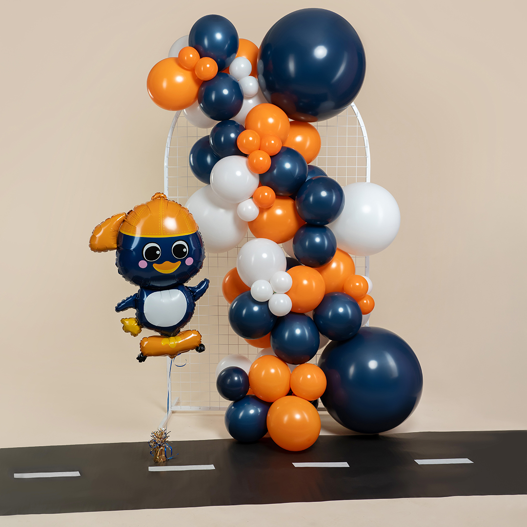 Шар (24''/61 см), Темно-синий (044), пастель, 3 шт.