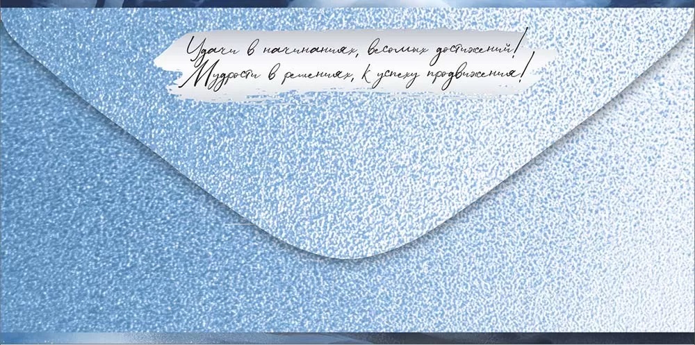 Конверты для денег, С Новым Годом! (дракон), Металлик, 10 шт.