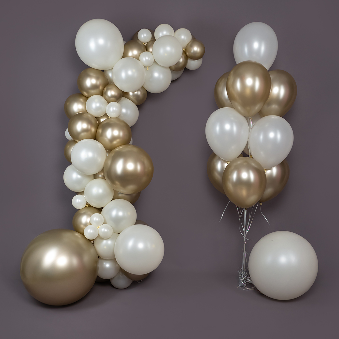 Шар (24''/61 см), Золотой Песок (870), шелк, 3 шт.