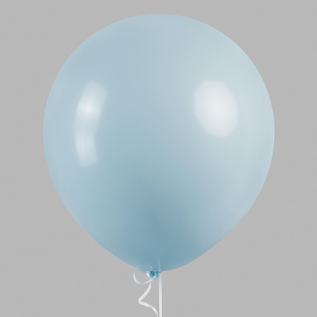 Шар (18''/46 см), Нежно-голубой, макарунс, 10 шт.