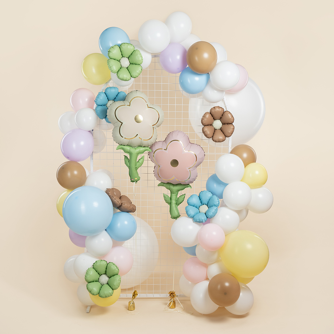 Шар (33''/84 см) Цветок, Розовый, 1 шт.