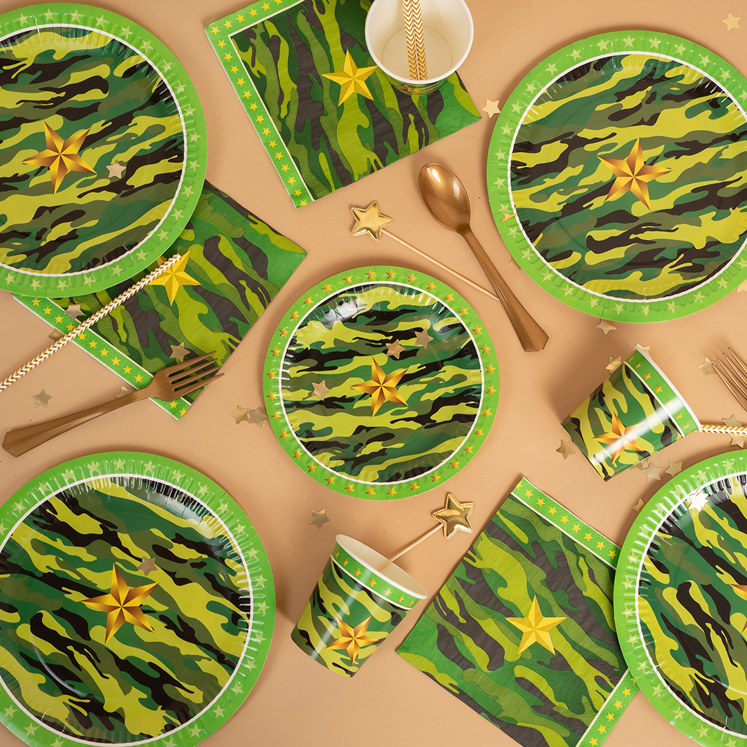 Стаканы (250 мл) Звездный Камуфляж, 6 шт.