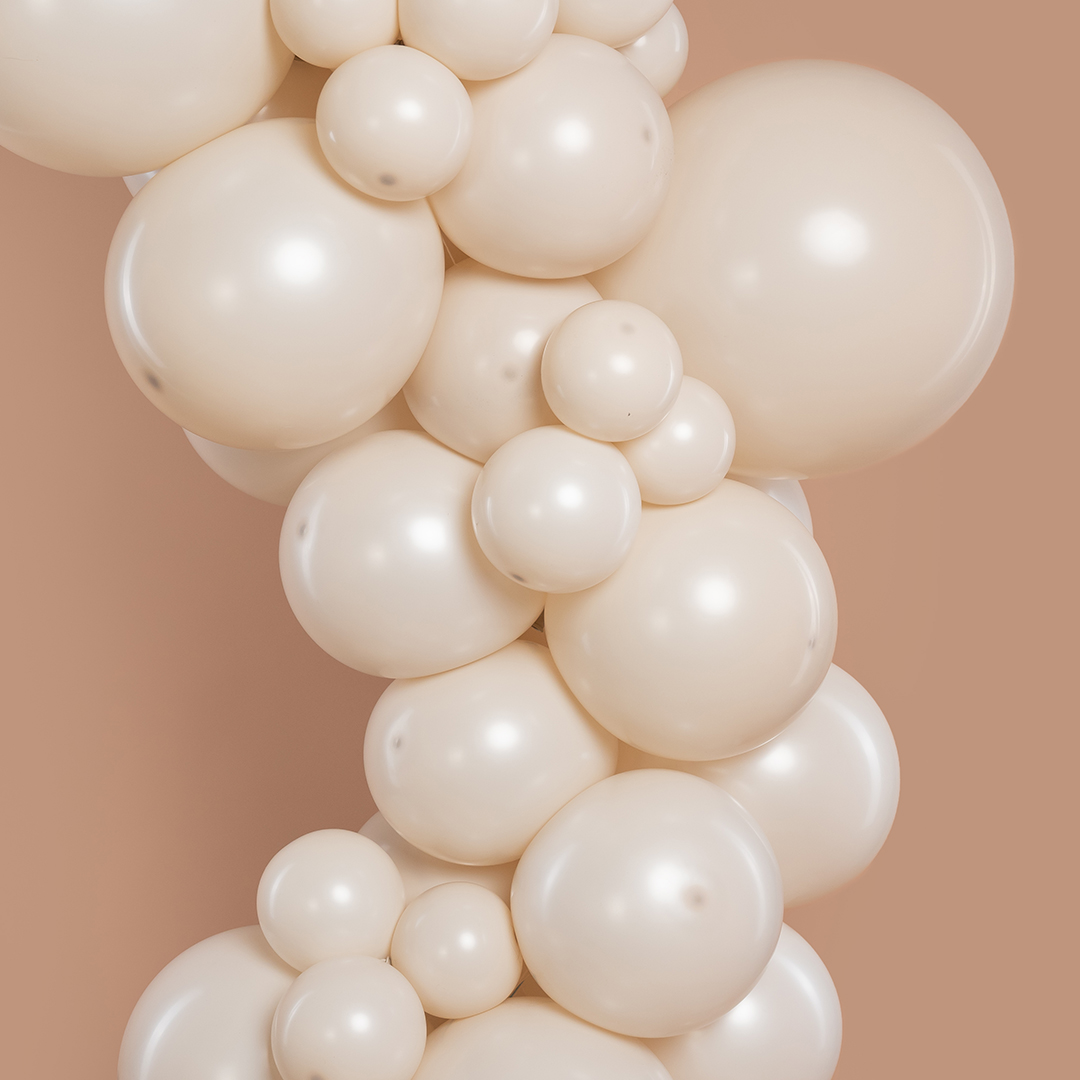 Шар (5''/13 см), Белый песок, пастель ретро, 100 шт.