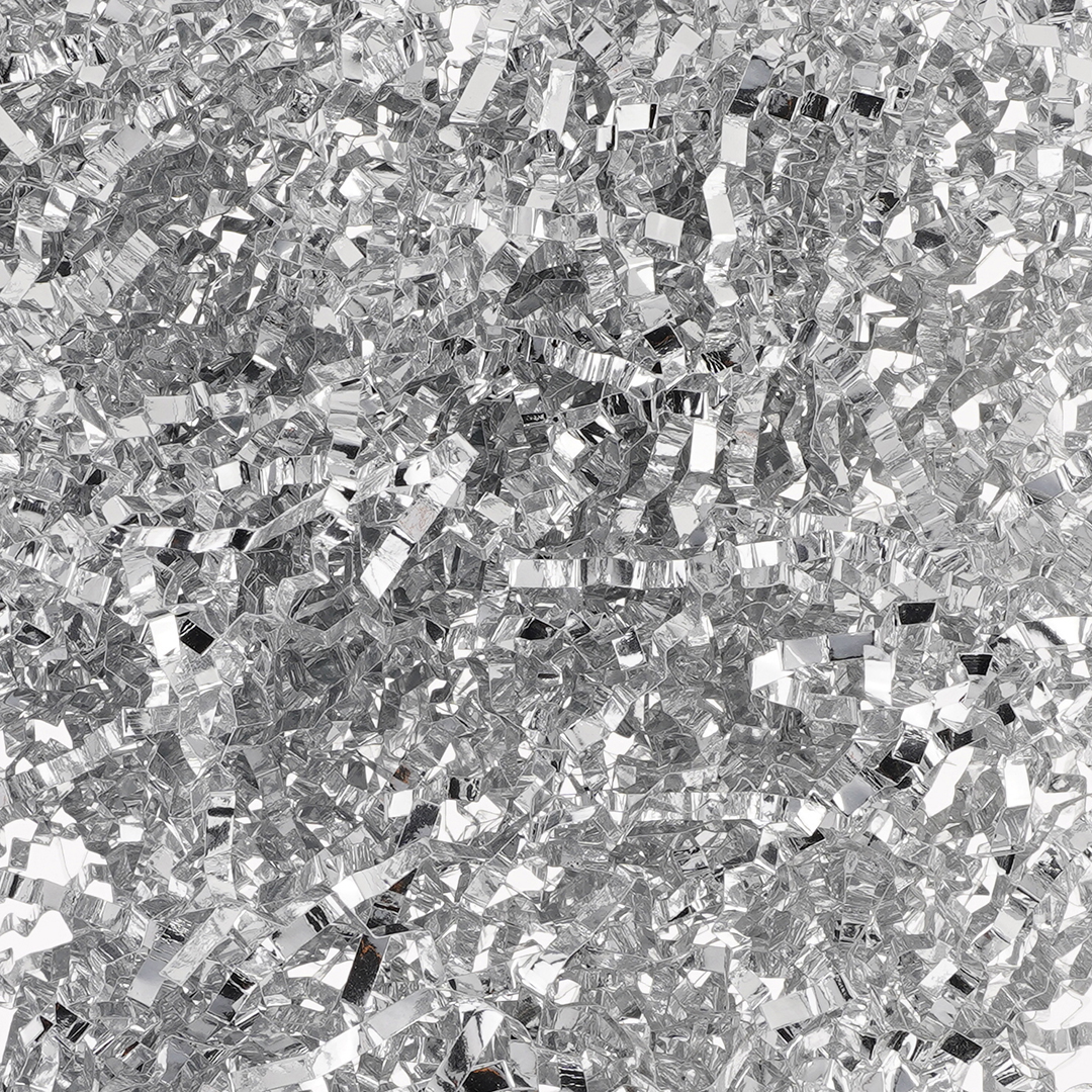 Наполнитель для коробок, Подарочная Классика, ПП, Серебро, Металлик, 50 г.