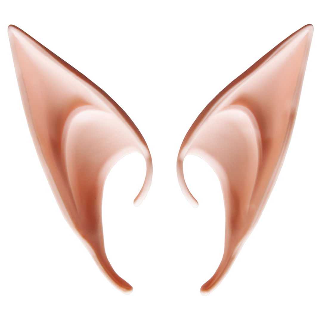 Уши эльфа, длинные, Розовый, 12 см, 1 шт. 