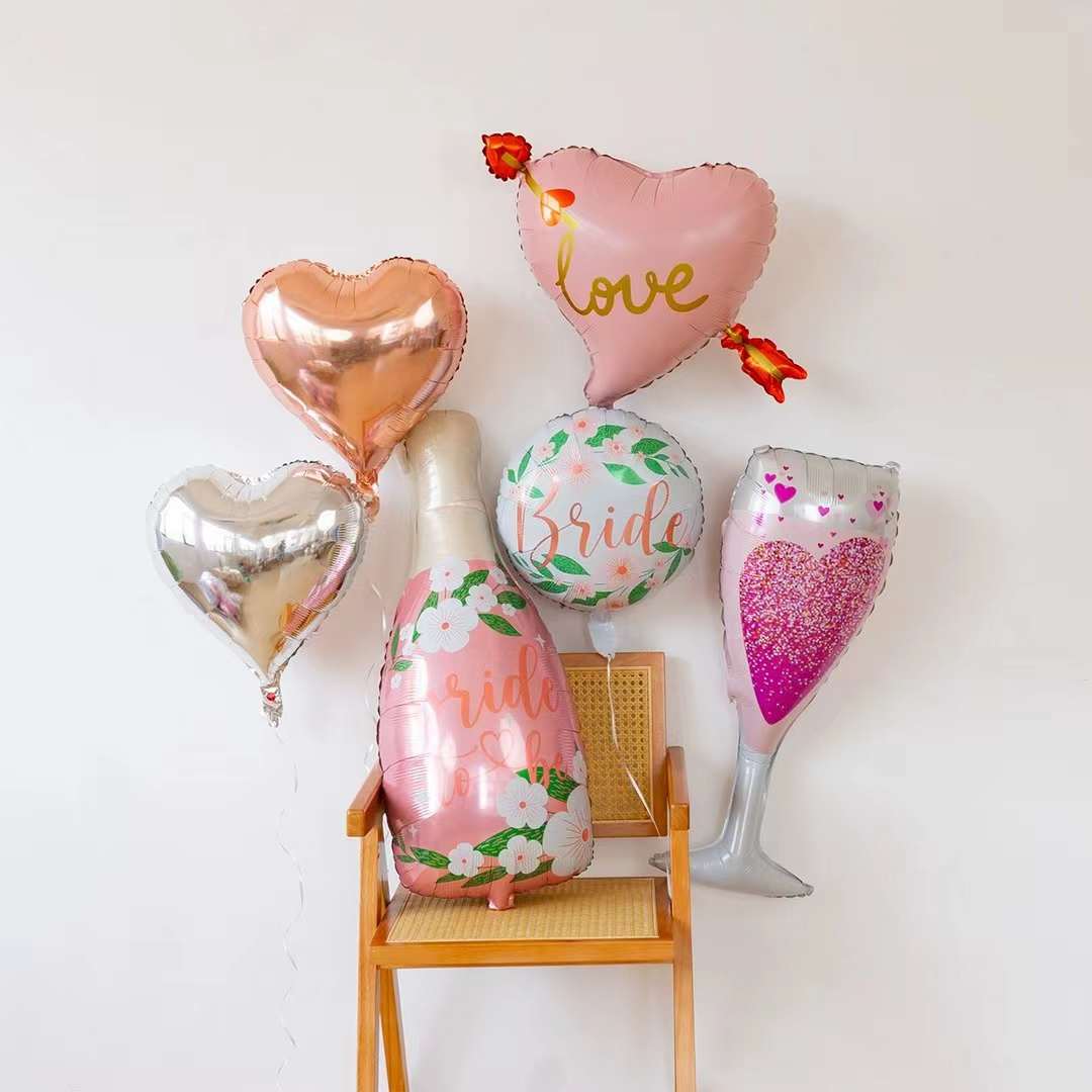 Шар (36''/91 см) Фигура, Бутылка Шампанское для Невесты, 1 шт.