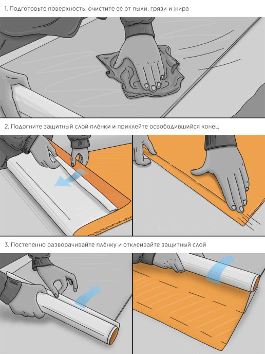 Пленка самоклеящаяся (1*5 м) ORACAL, Голубой, Матовый, 1 шт.