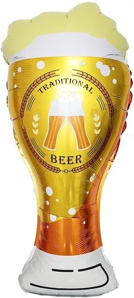 Шар (31''/79 см) Фигура, Кружка пива, 1 шт.