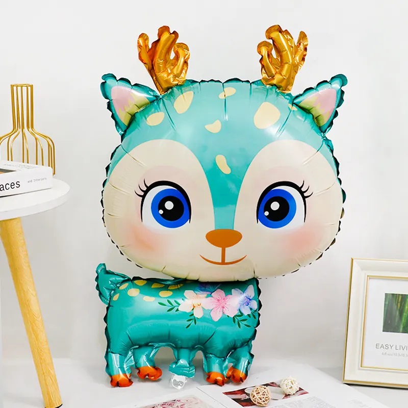 Шар (29''/74 см) Фигура, Олененок, Мятный, 1 шт.