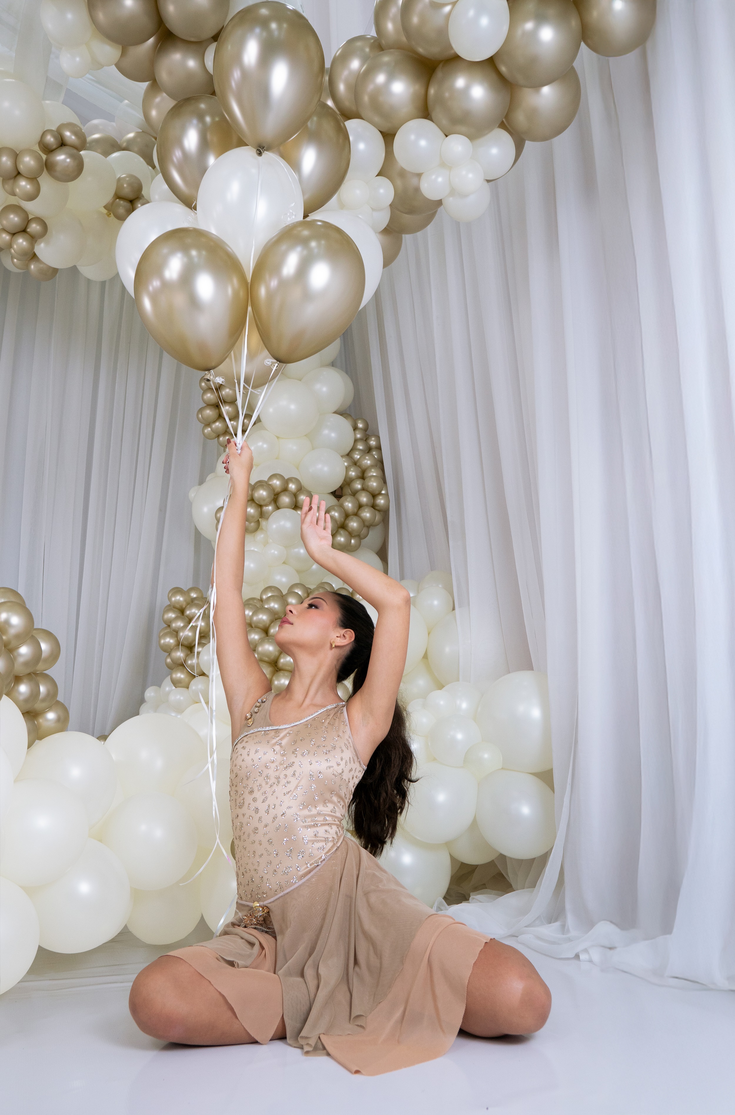 Шар (2''/5 см) ШДМ, Золотой Песок (870), шелк, 50 шт.