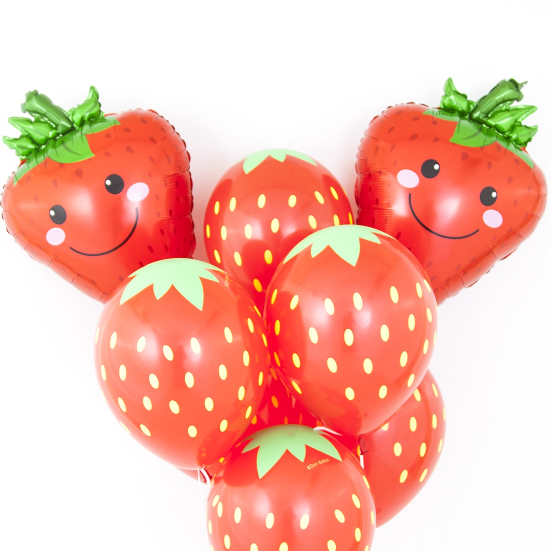 Шар (28''/71 см) Фигура, Клубника, 1 шт.
