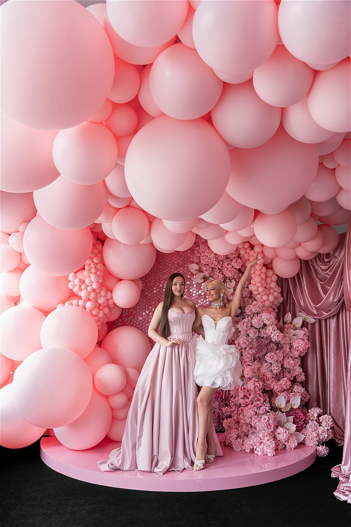 Шар (18''/46 см), Розовый (009), пастель, 25 шт.