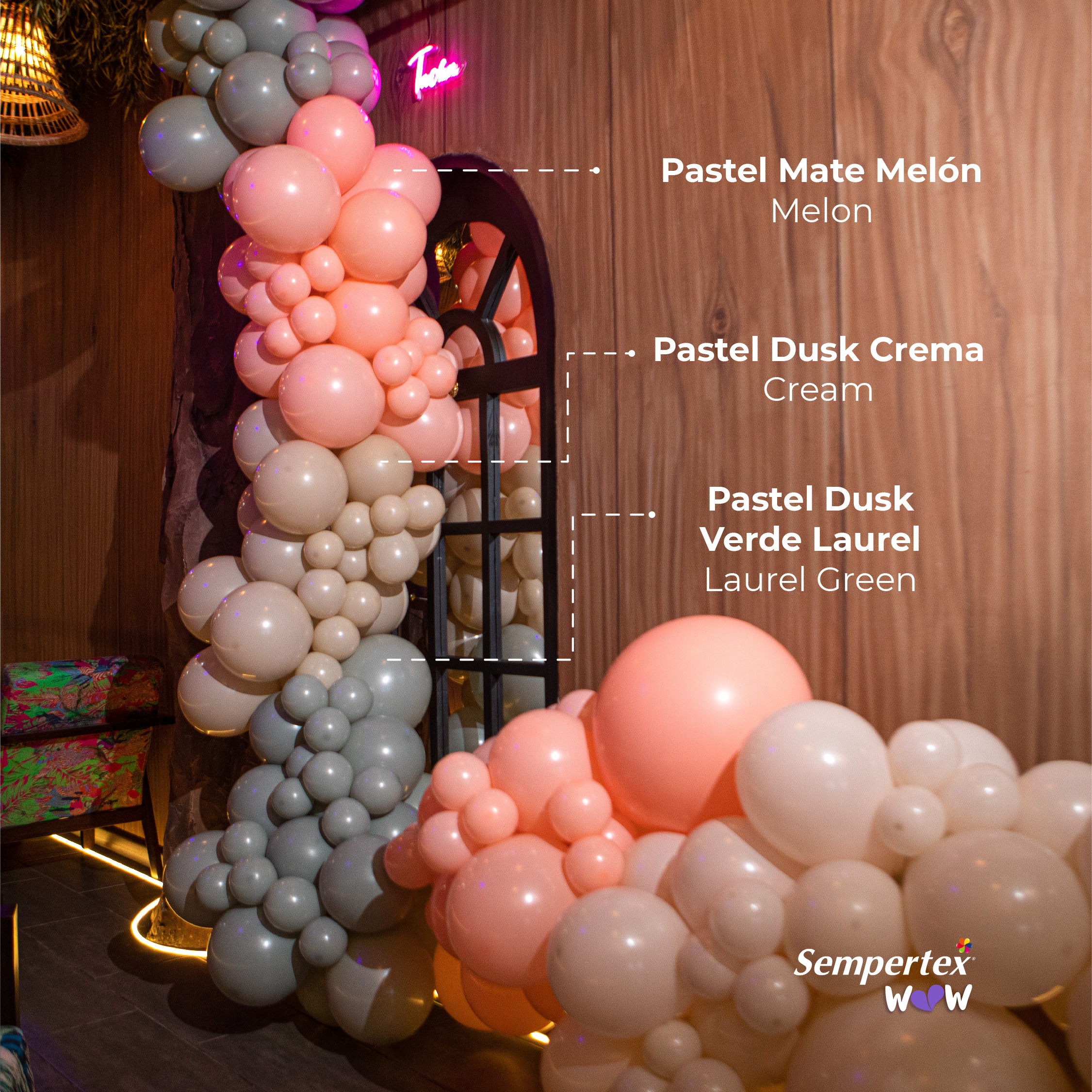 Шар (12''/30 см), Кремовый (107), пастель ретро, 50 шт.