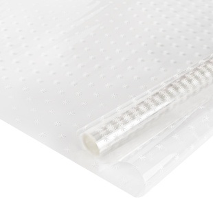 Упаковочная пленка 40мкм (0,7*7,5 м) Снежинки Искорки, Белый, 1 шт.