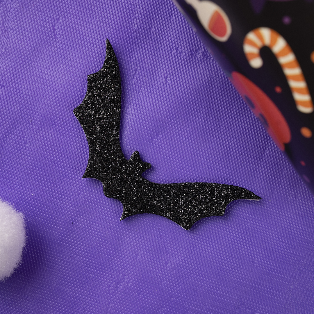 Наклейки Веселый Хэллоуин, 2-8 см, Черный, 20 шт.