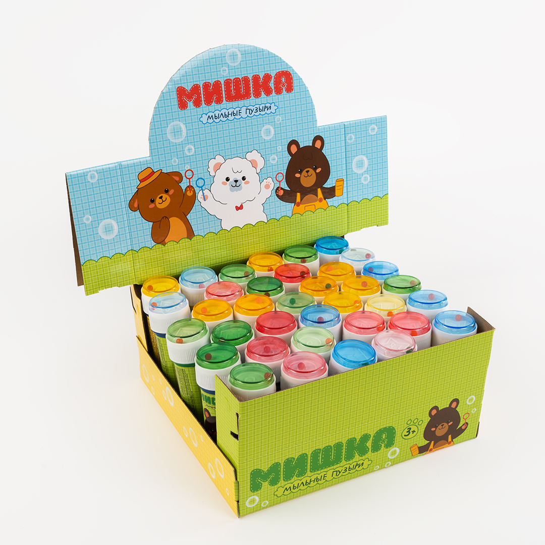 Мыльные пузыри Любимый мишка, 60 мл. 36 шт.