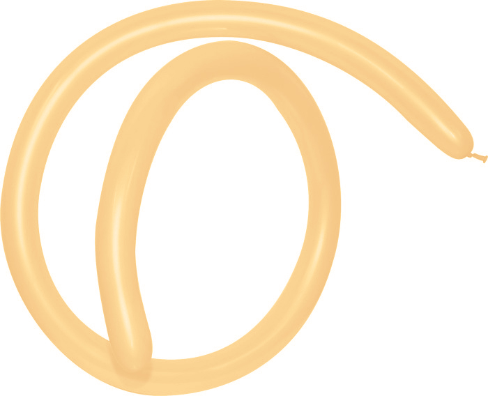 Шар (1''/3 см) ШДМ, Персиковый (060), пастель, 100 шт.
