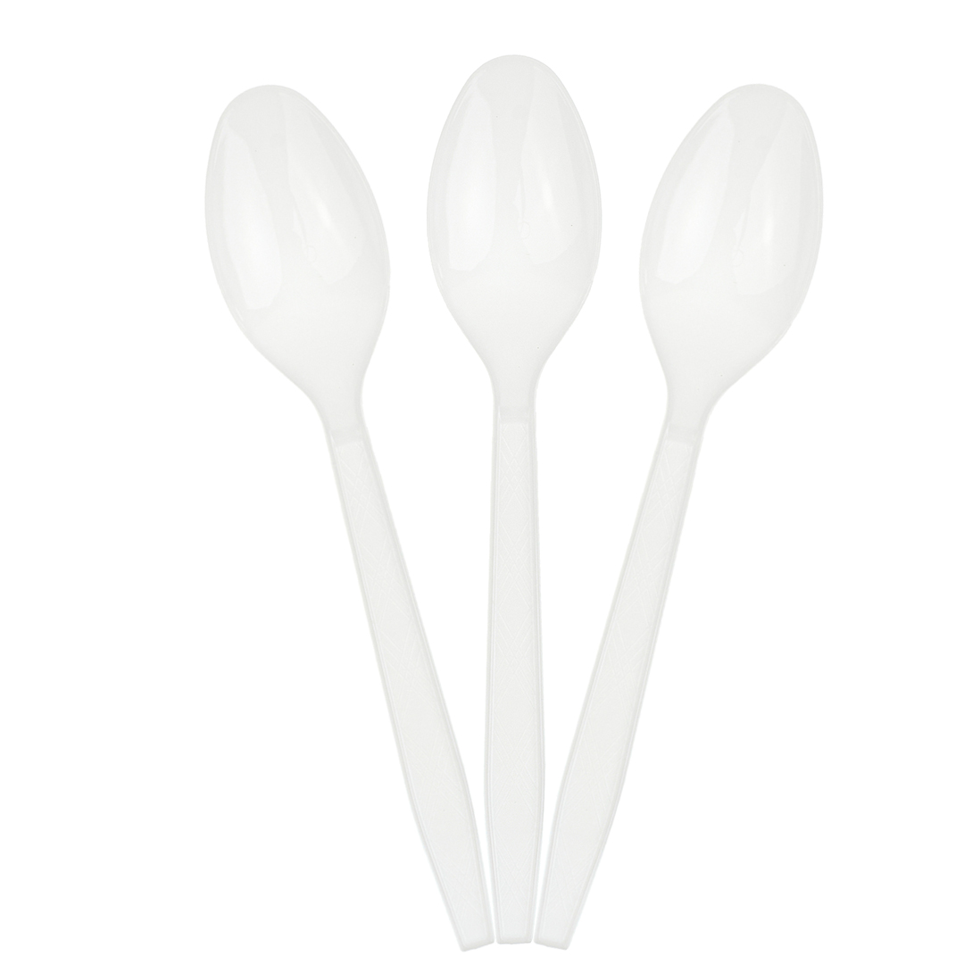 Ложки, Белый, 15 см, 10 шт. в упак. 