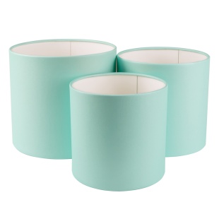 Набор коробок Цилиндр, без крышки, Аквамарин, Матовый, 21*21 см, 3 шт. в упак. 