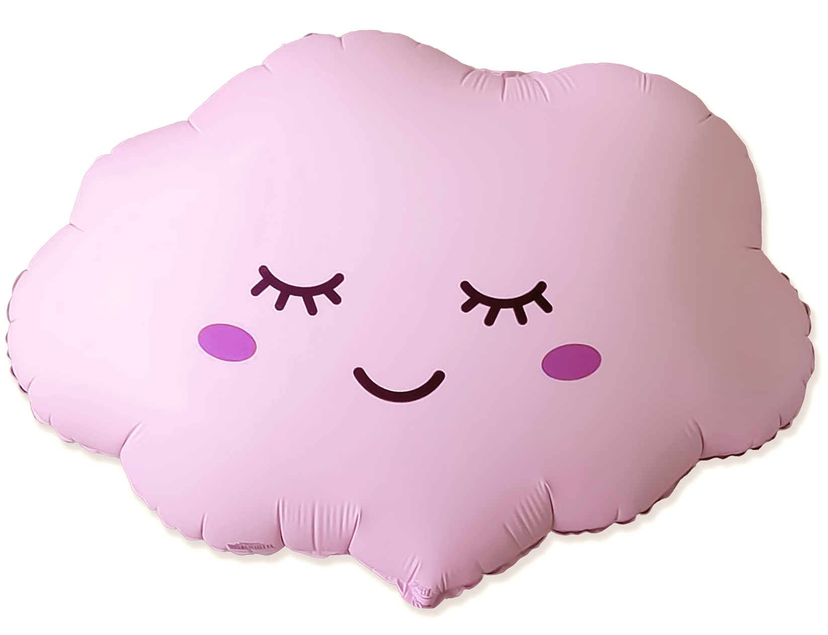 Шар (27''/69 см) Фигура, Облако, Светло-розовый, Матовый, 1 шт.