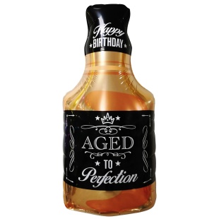 Шар с клапаном (16''/41 см) Мини-фигура, Бутылка Виски, 5 шт. в уп. (цв.этик.)