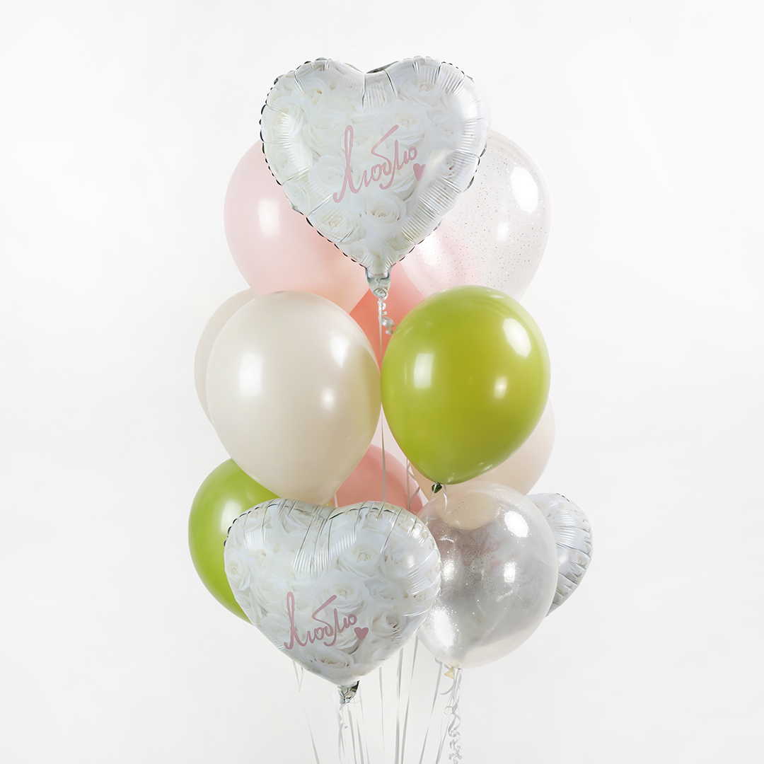 Шар (12''/30 см), Оливковый, пастель ретро, 100 шт.