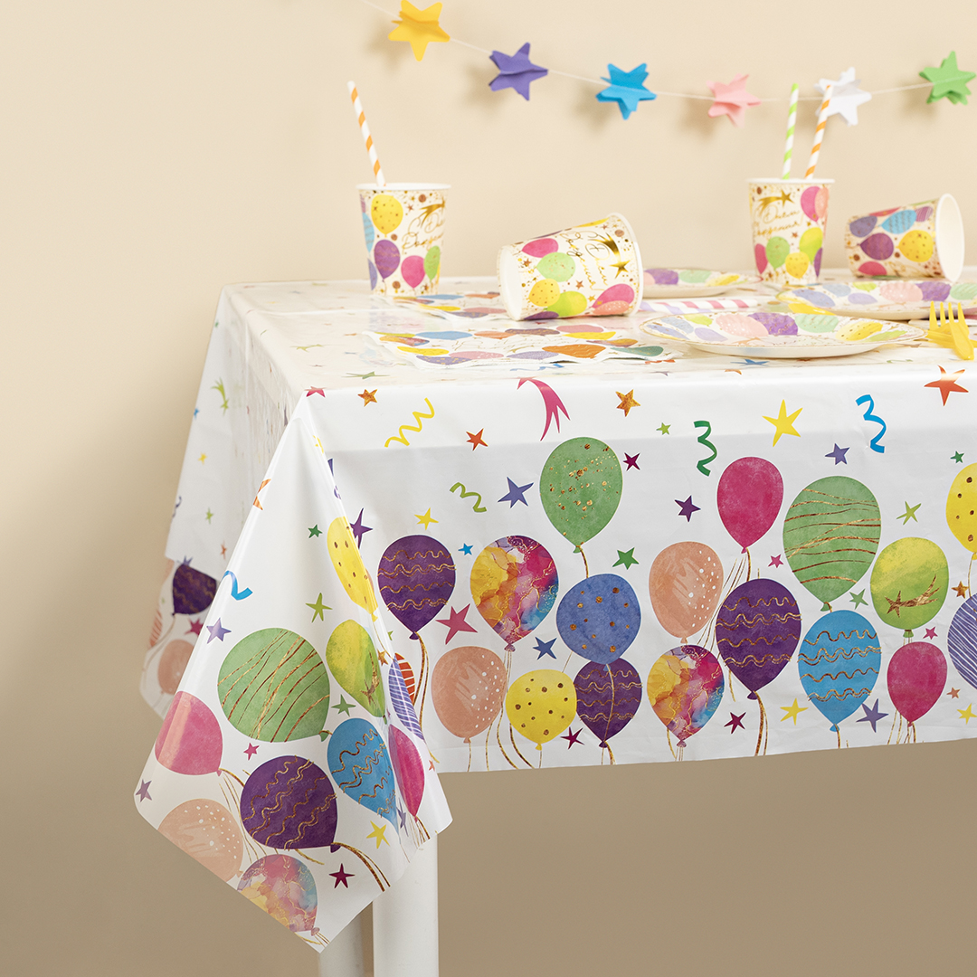 Скатерть одноразовая, Воздушные шары, 120*180 см, 1 шт.