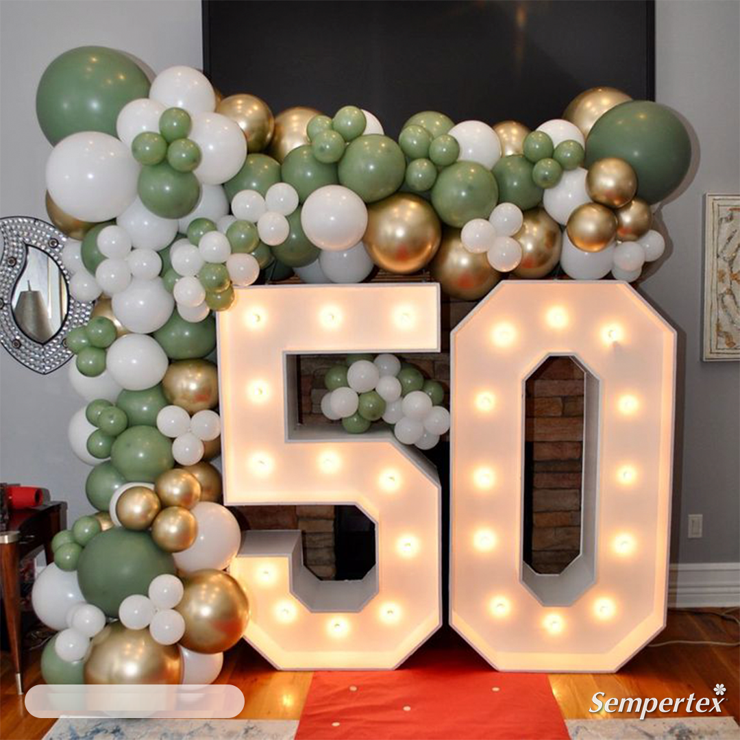 Шар (12''/30 см), Эвкалипт (027), пастель, 50 шт.