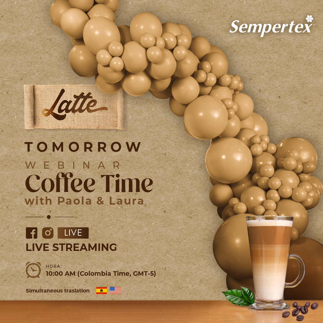 Шар (24''/61 см), Кофе Латте (073), пастель, 3 шт.