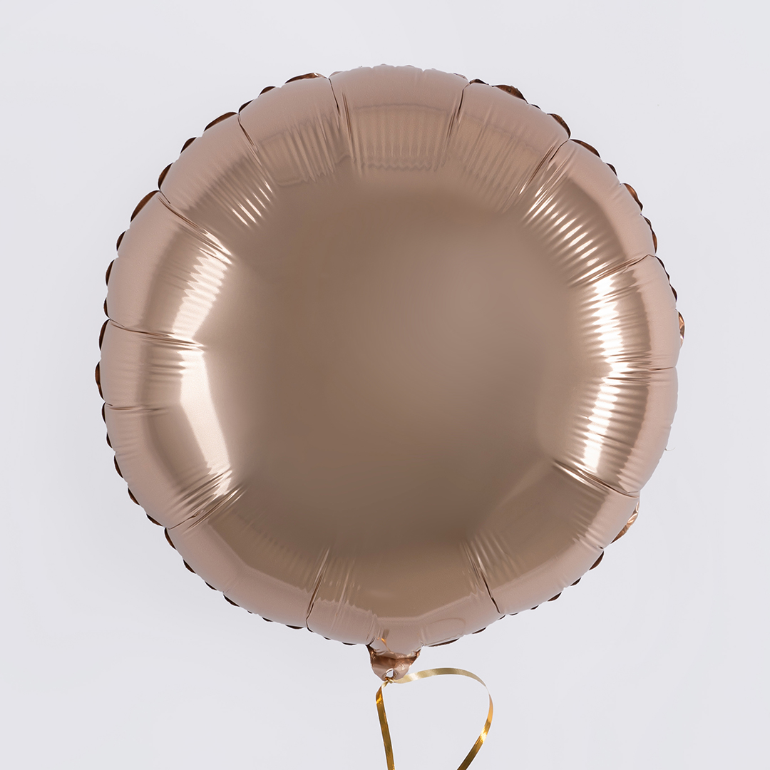 Шар (18''/46 см) Круг, Золото Калифорнии, 1 шт.