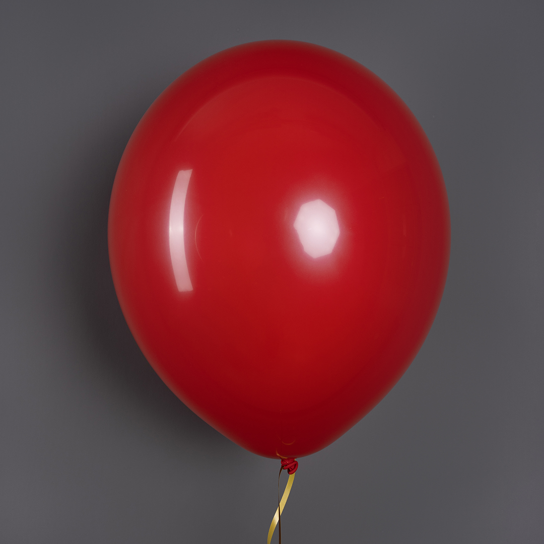 Шар (12''/30 см), Королевский красный, пастель, 100 шт.