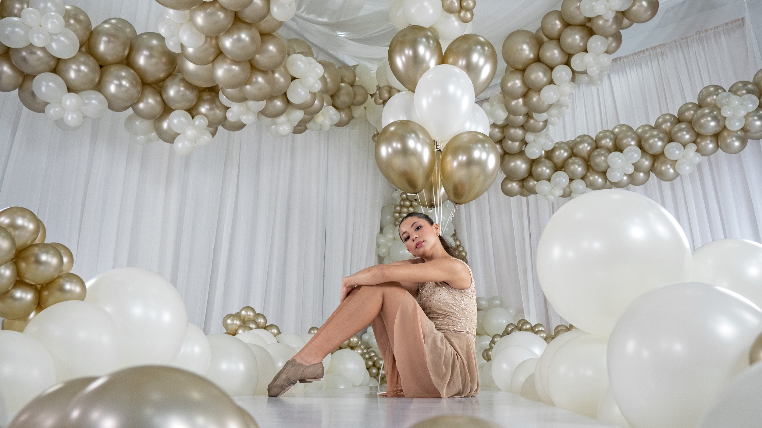 Шар (2''/5 см) ШДМ, Золотой Песок (870), шелк, 50 шт.