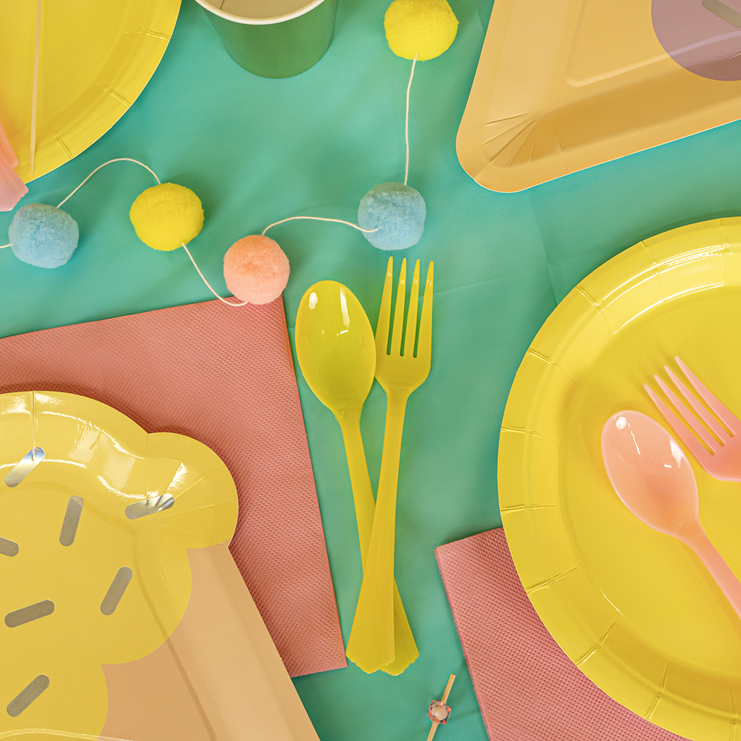 Вилки, Премиум, Желтый, 17 см, 10 шт. в упак. Вилки, Премиум, Желтый, 17 см, 10 шт. в упак.