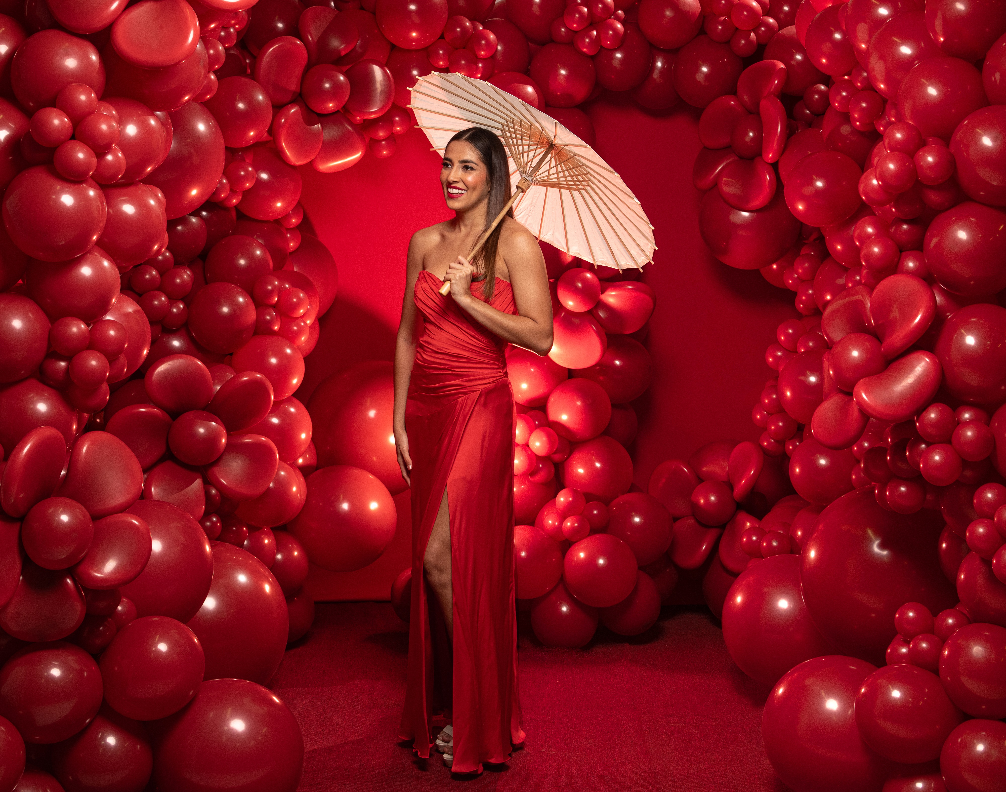 Шар (5''/13 см), Королевский красный (016), пастель, 100 шт.