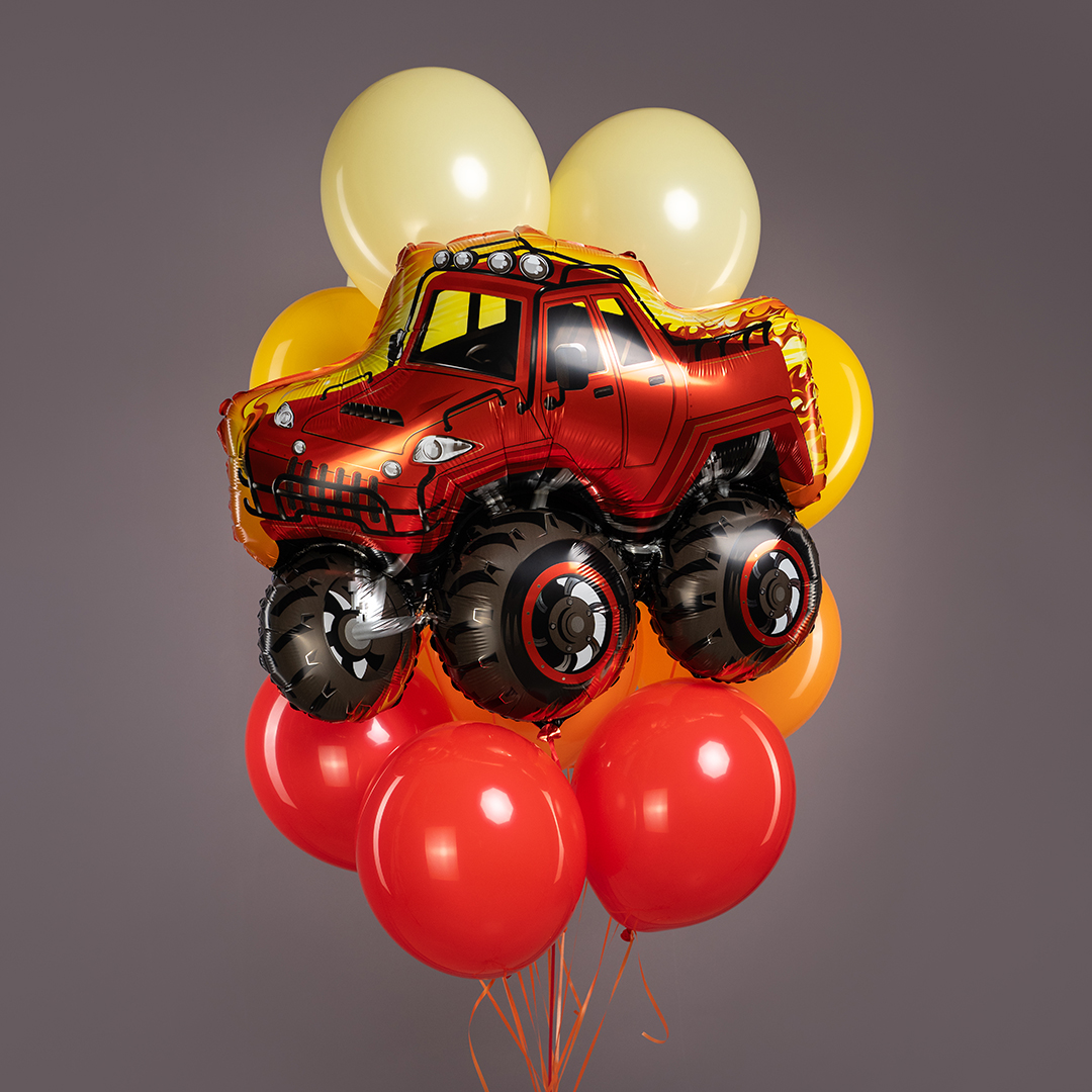 Шар (35''/89 см) Фигура, Джип Монстр-Трак, 1 шт.