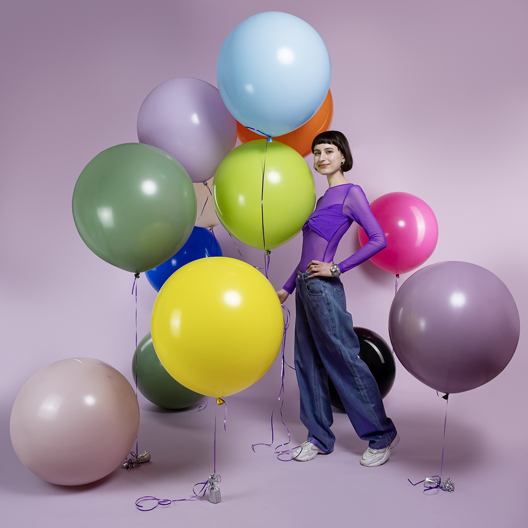 Шар (24''/61 см), Пыльная роза, пастель ретро, 3 шт.