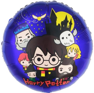 Шар (18''/46 см) Круг, Волшебная школа, Дизайн №1, 1 шт. в уп.