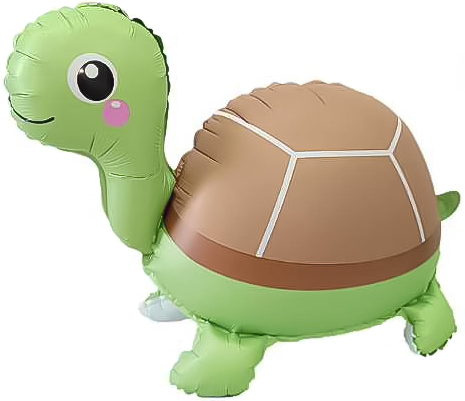 Шар (28''/71 см) Фигура 3D, Черепашка, 1 шт. в уп.