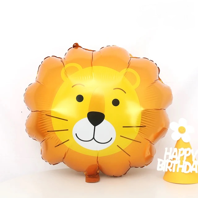 Шар (23''/58 см) Фигура, Голова, Милый Лев, 1 шт.