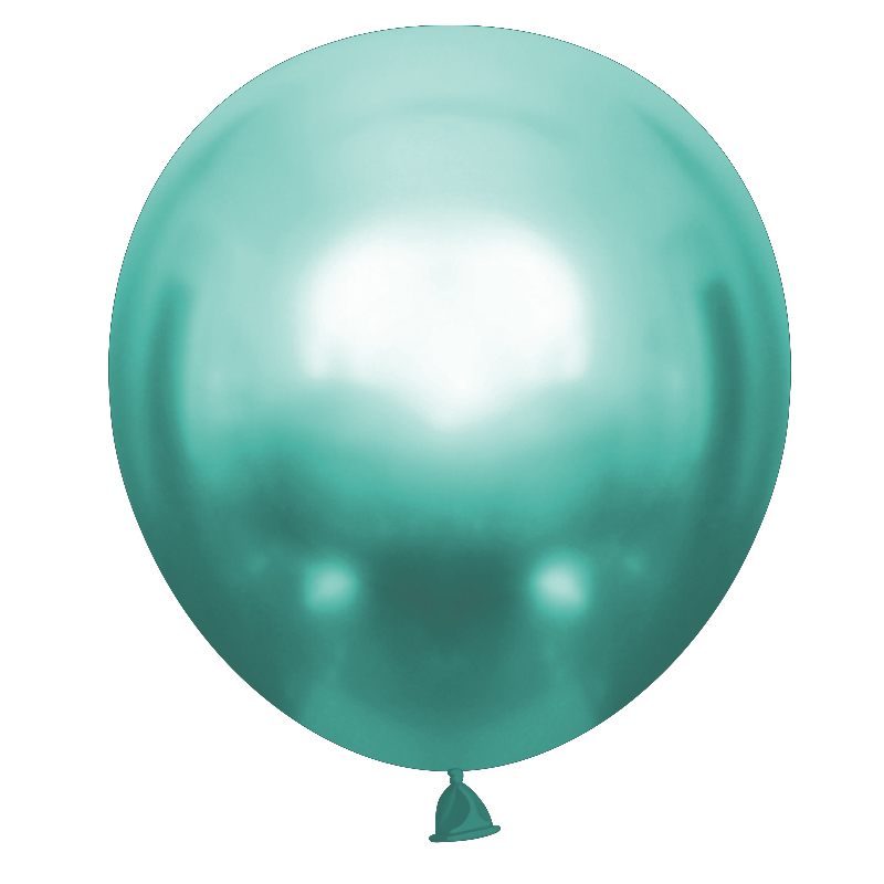 Шар (18''/46 см), Изумруд, хром, 6 шт.