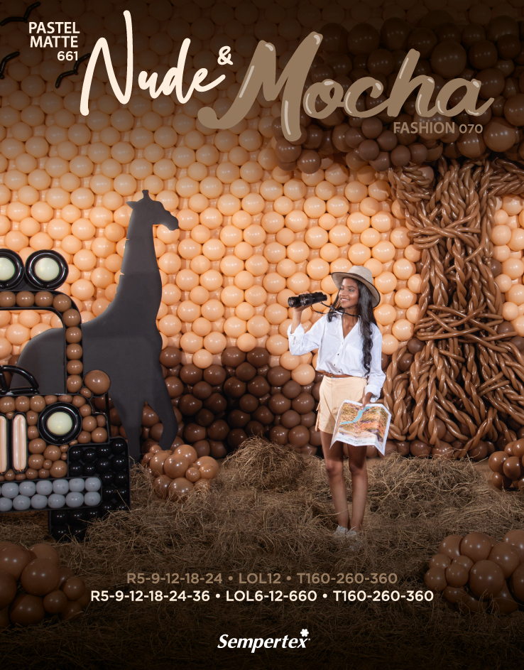 Шар (5''/13 см), Мокко (070), пастель, 100 шт.