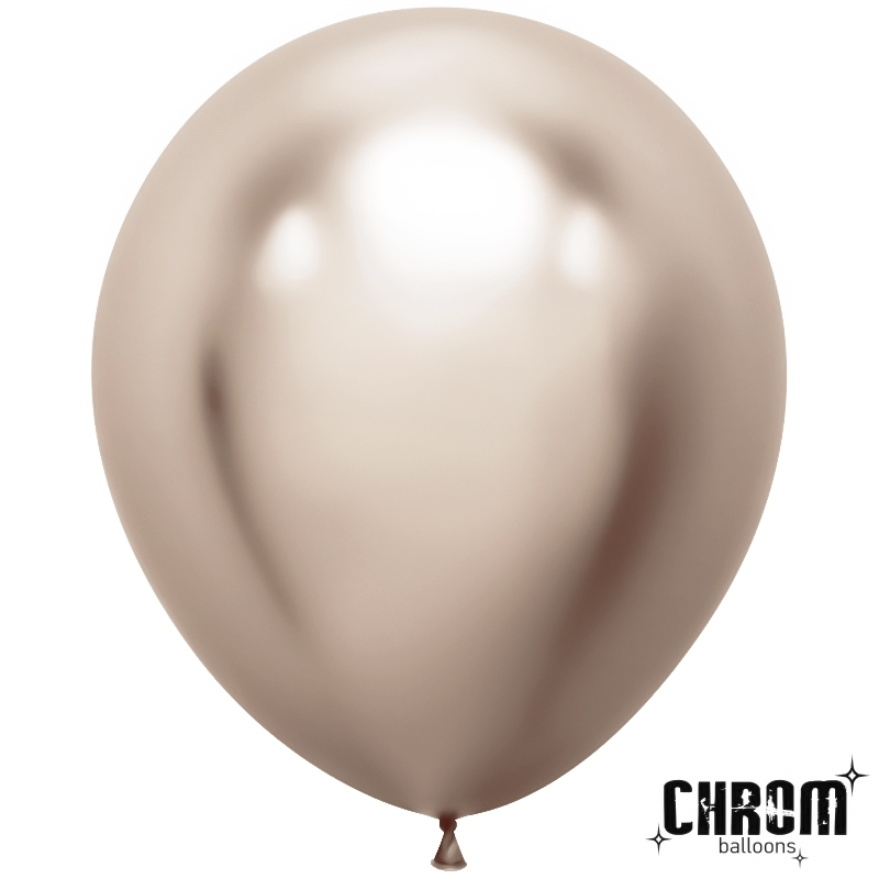 Шар (18''/46 см), Шампань, хром, 10 шт.