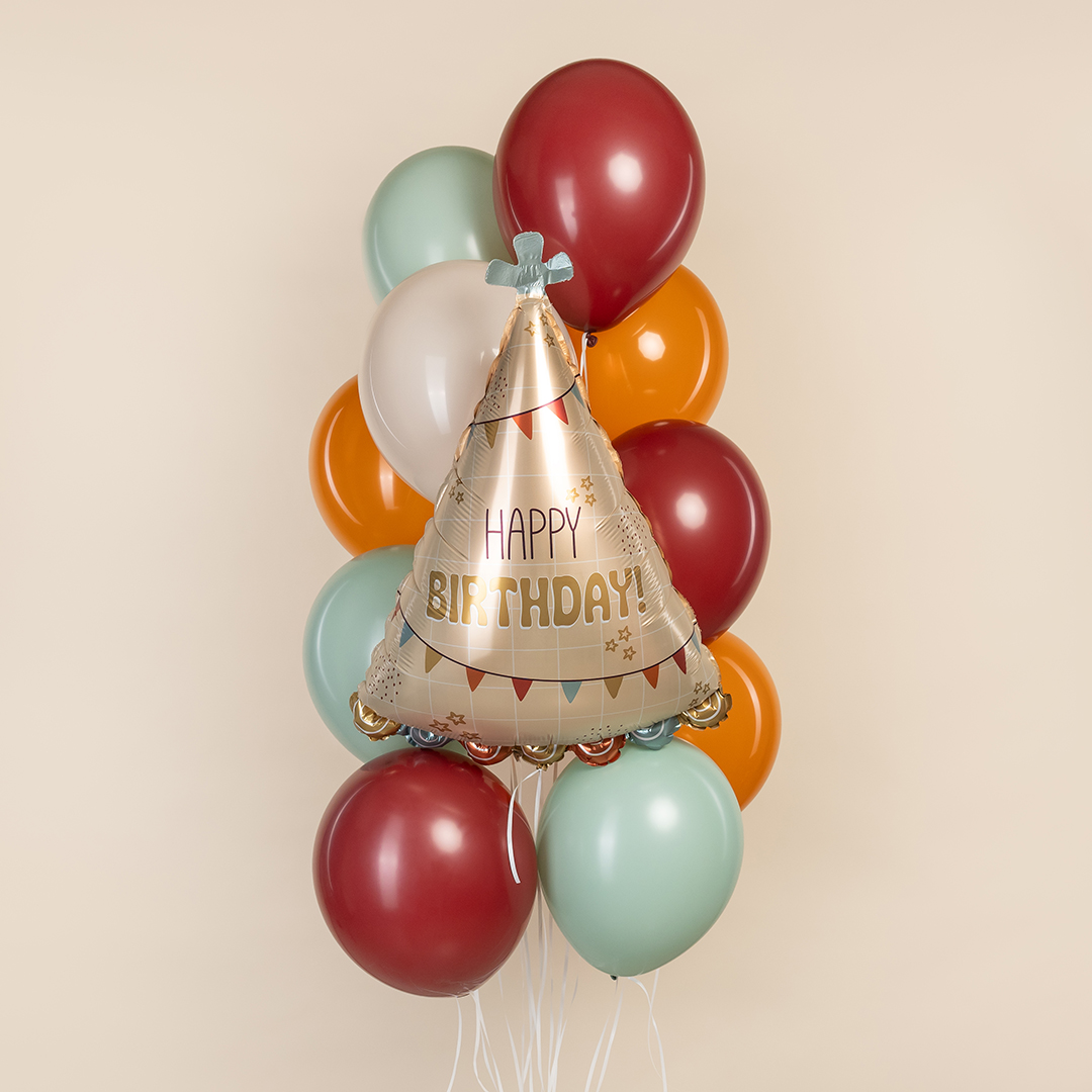 Шар (26''/66 см) Фигура, Праздничный колпачок, 1 шт. в уп.