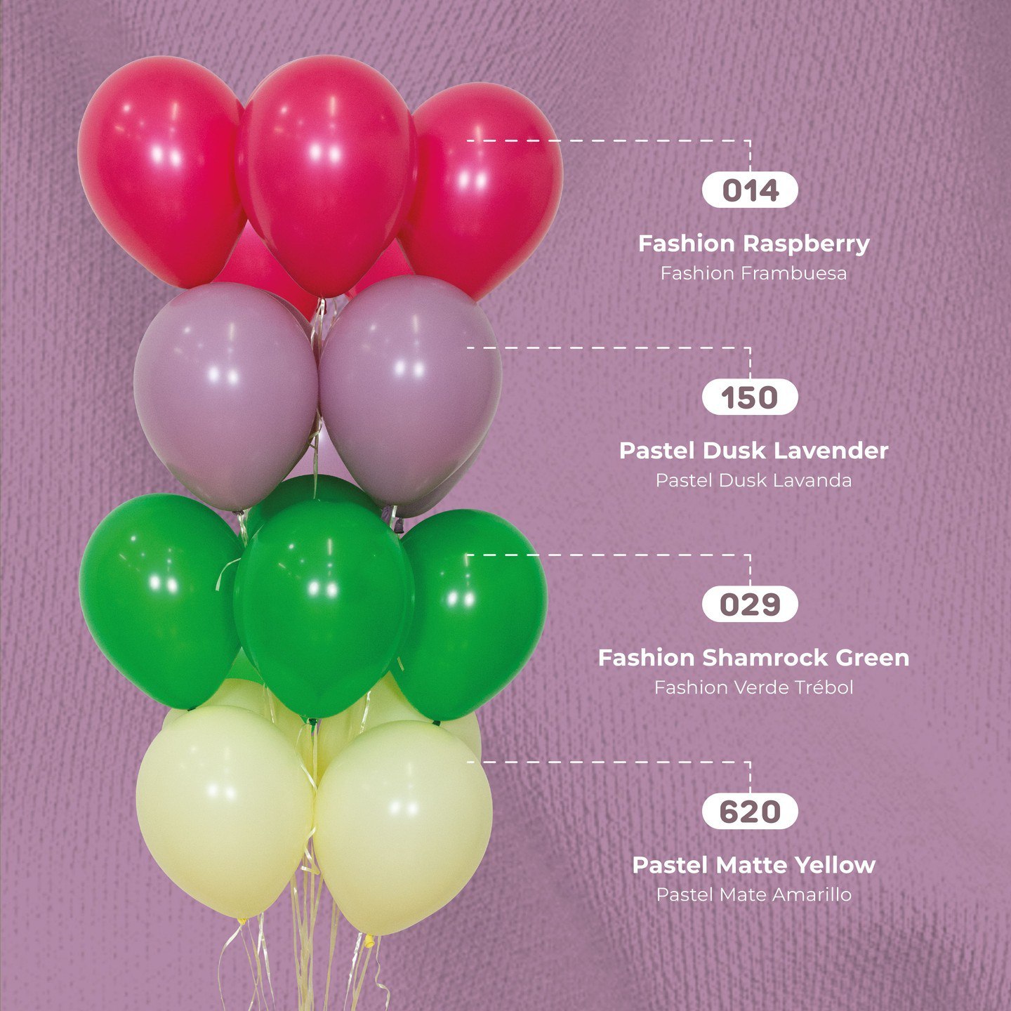 Шар (12''/30 см), Зеленый клевер (029), пастель, 50 шт.