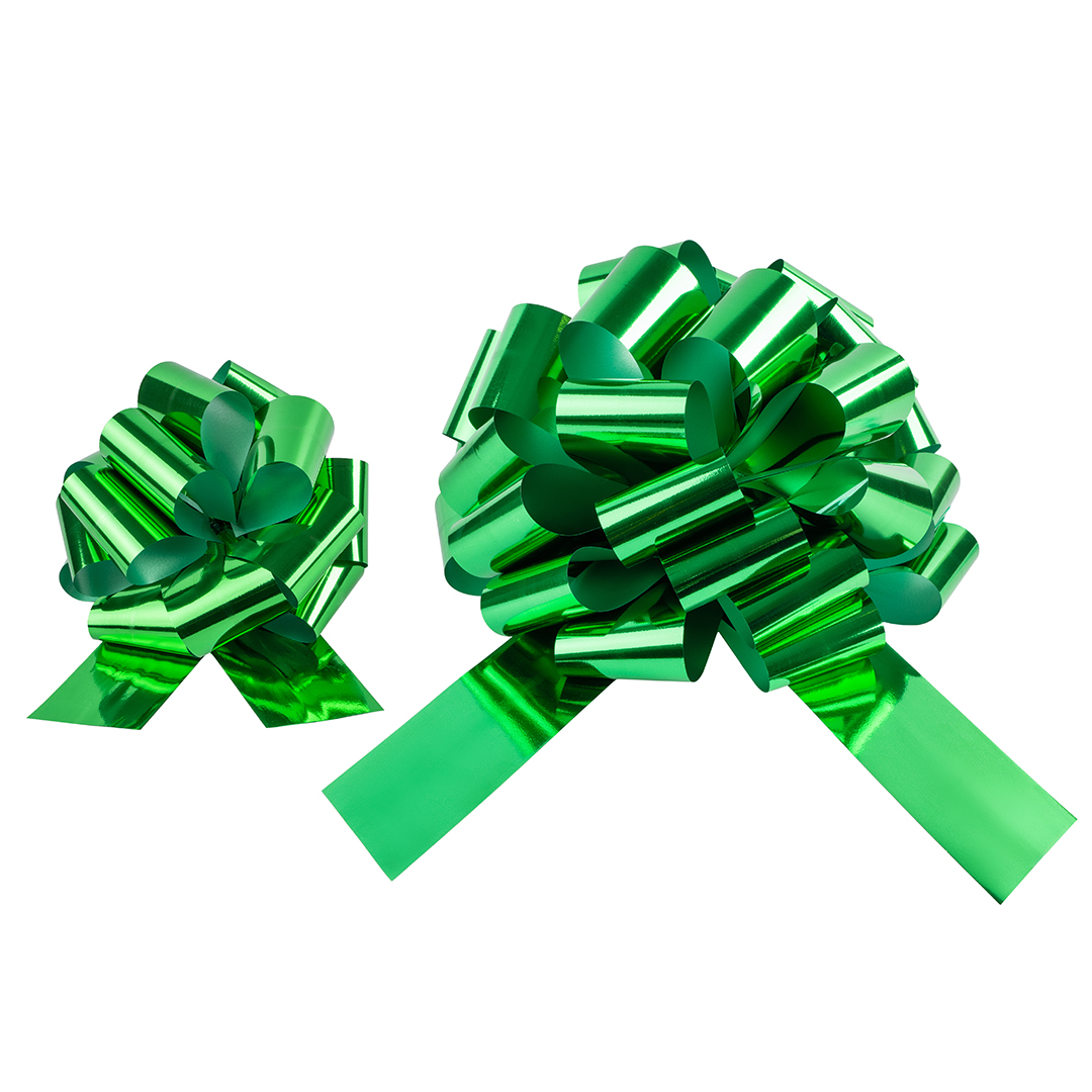 Бант Шар, Зеленый, Металлик, 36 см, 1 шт. в упак. 